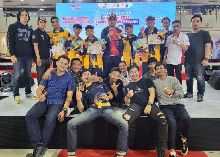 Tim E-Sports Metro Gondol Dua Emas di Porprov Lampung 2022