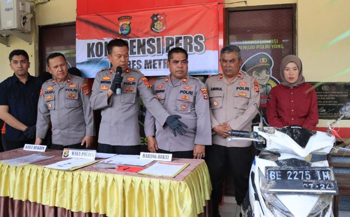 Satu Lagi Pelaku Pencurian Motor di Metro Ditangkap Polisi
