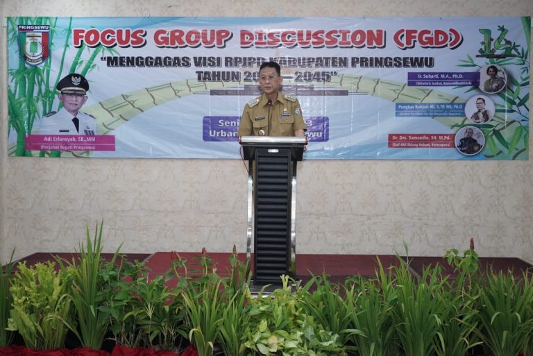 Pj Bupati Pringsewu Buka FGD “Menggagas Visi dan Misi RPJPD 2025-2045”