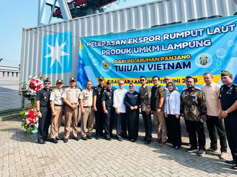 Rumput Laut Kering UMKM Tanggamus Ikut Diekspor ke Vietman