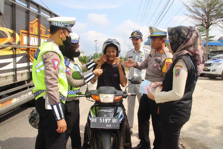 Polres Pringsewu Gelar Kampanye Keselamatan di Jalinbar