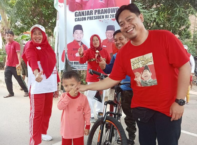 HUT Kemerdekaan RI Ke78, Caleg DPRD Kota Metro Gelar Jalan Sehat