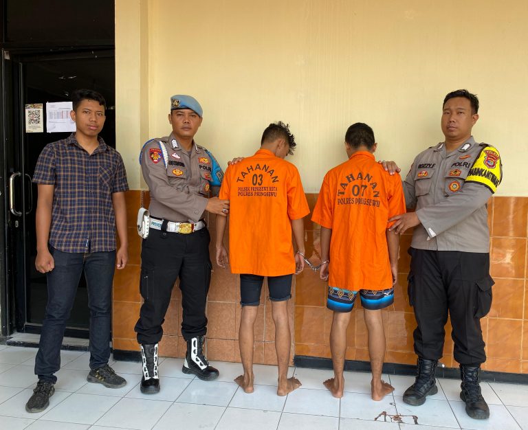 Curi Mesin Motor Pengangkut Sampah, Dua Warga Pringsewu Ditangkap Polisi