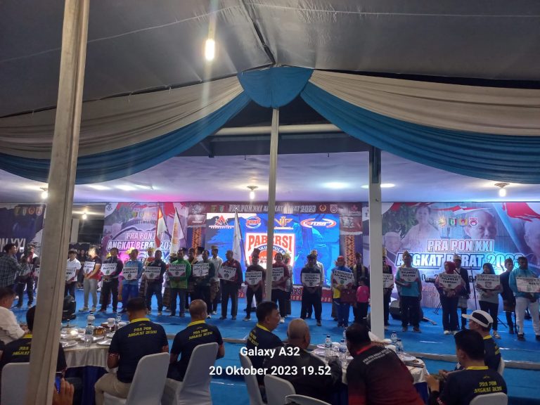 Ratusan Aparat Amankan Pra-PON Angkat Berat di Pringsewu