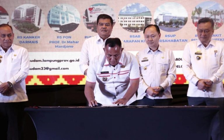 Nanang Ermanto Teken Surat Pernyataan dan Komitmen Dukung Transformasi Kesehatan di Provinsi Lampung
