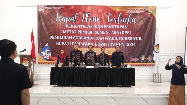 Pilkada 2024, KPU Tanggamus Tetapkan DPS 453.950 Orang