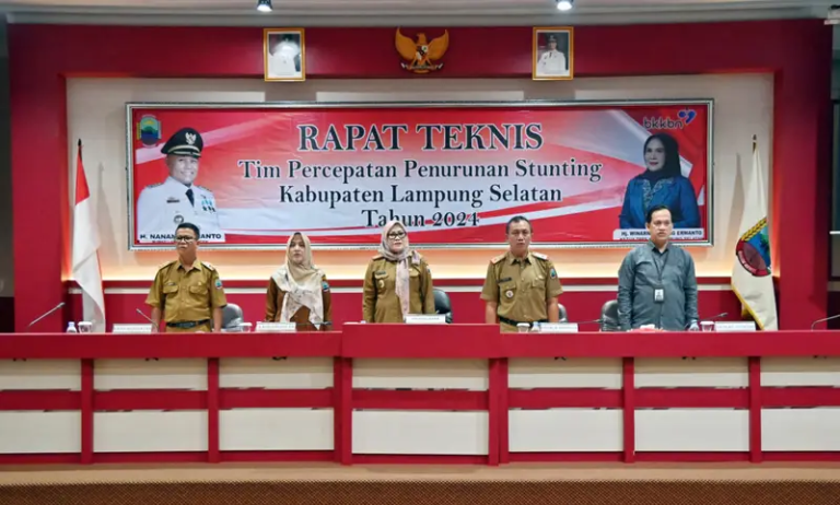 TPPS Lampung Selatan Gelar Rapat Teknis Percepatan Penurunan Stunting 2024