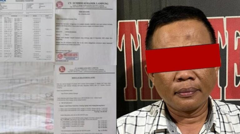 Tilap Setoran Rp900 Juta, Karyawan Toko Keramik di Metro Ditangkap Polisi