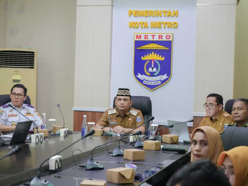 Wali Kota Metro Ikuti Rapat Pengendalian Inflasi Bersama Mendagri