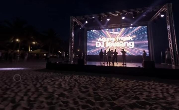 Party Tahun Baru di Pantai Lampung Timur Tuai Kritik