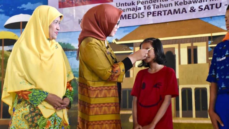 Pemkot Metro Gelar Edukasi Kesehatan Mata Bagi Pelajar